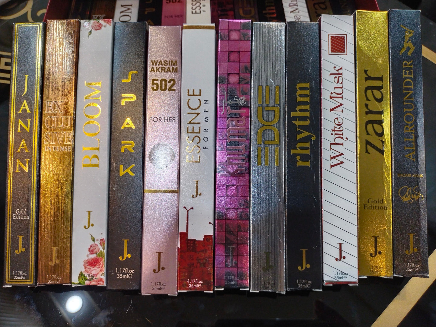 Premium J. Pack of 12 long lasting perfumes 35ML With box (Delivery Free)