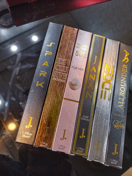 Premium J. Pack of 6 long lasting perfumes 35ML