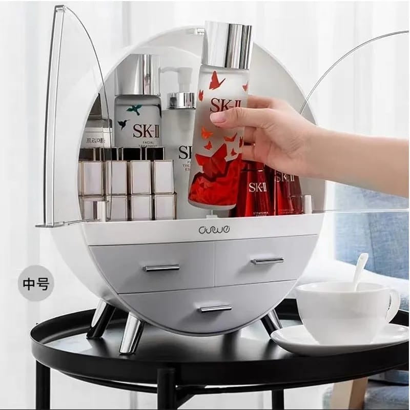 Oval Shaped Cosmetic Organizer