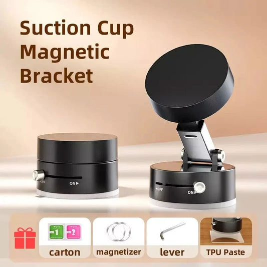 Double Sided Suction Cup Magnetic Phone Holder Lazy Multi-Functional Foldable
