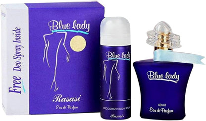 Blue Lady Perfume + Body Spray 2 in 1 Gift Box