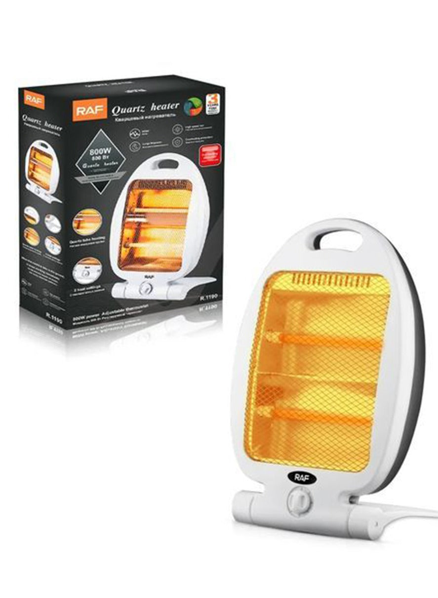 RAF Quartz Room Heater with 2-Tube , 800W power , adjustable thermostat  Model 90D