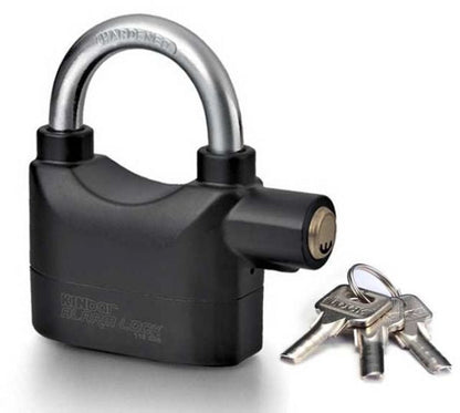Heavy Duty Steel Anti-Theft Rainproof Alarm Electric Portable Alarm Lock ( For doors, bikes, cycles and Shop)