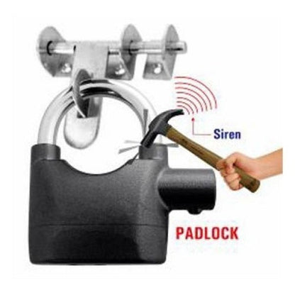 Heavy Duty Steel Anti-Theft Rainproof Alarm Electric Portable Alarm Lock ( For doors, bikes, cycles and Shop)