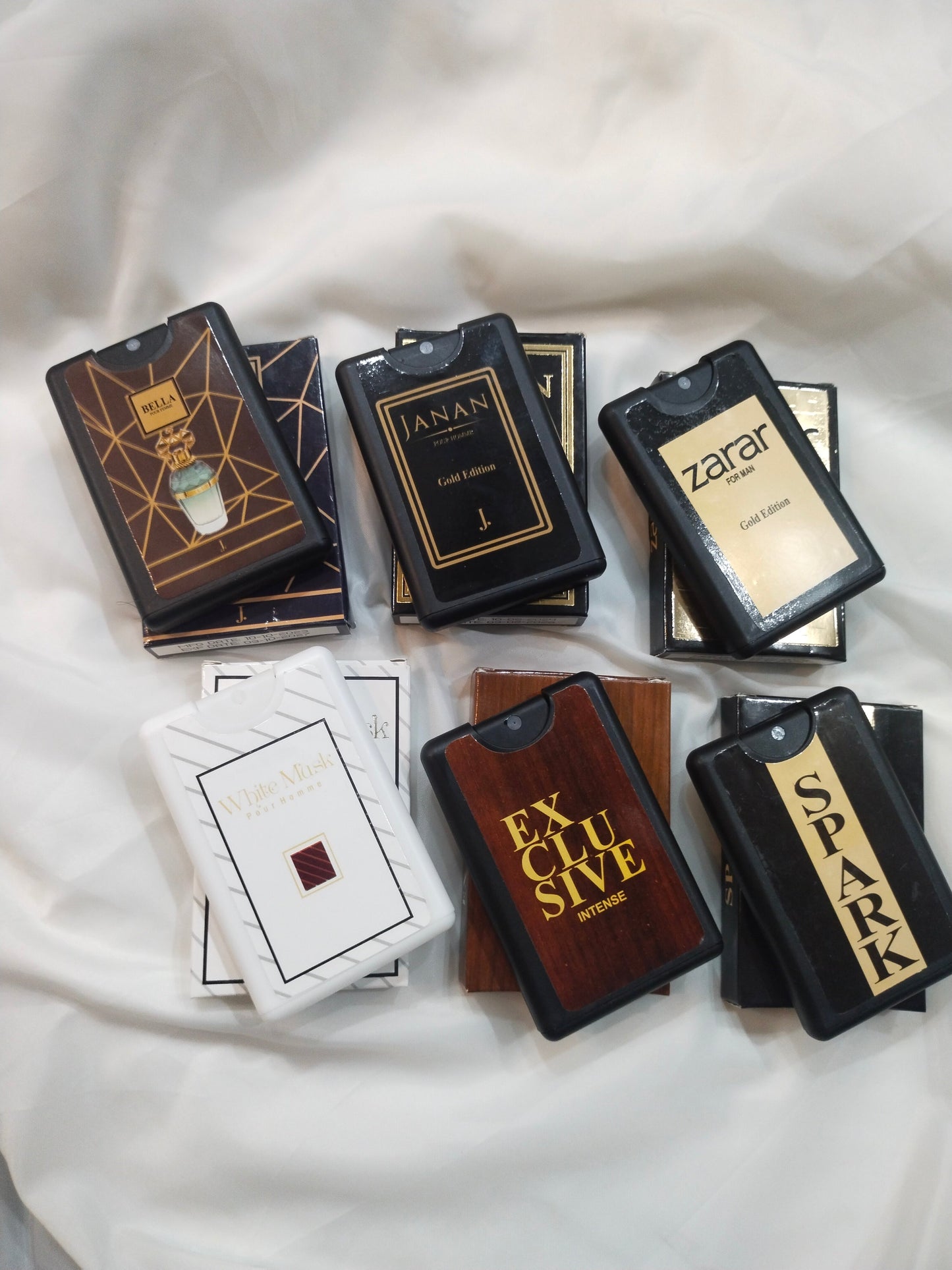 Pocket perfumes by J. - long lasting Pack of 6