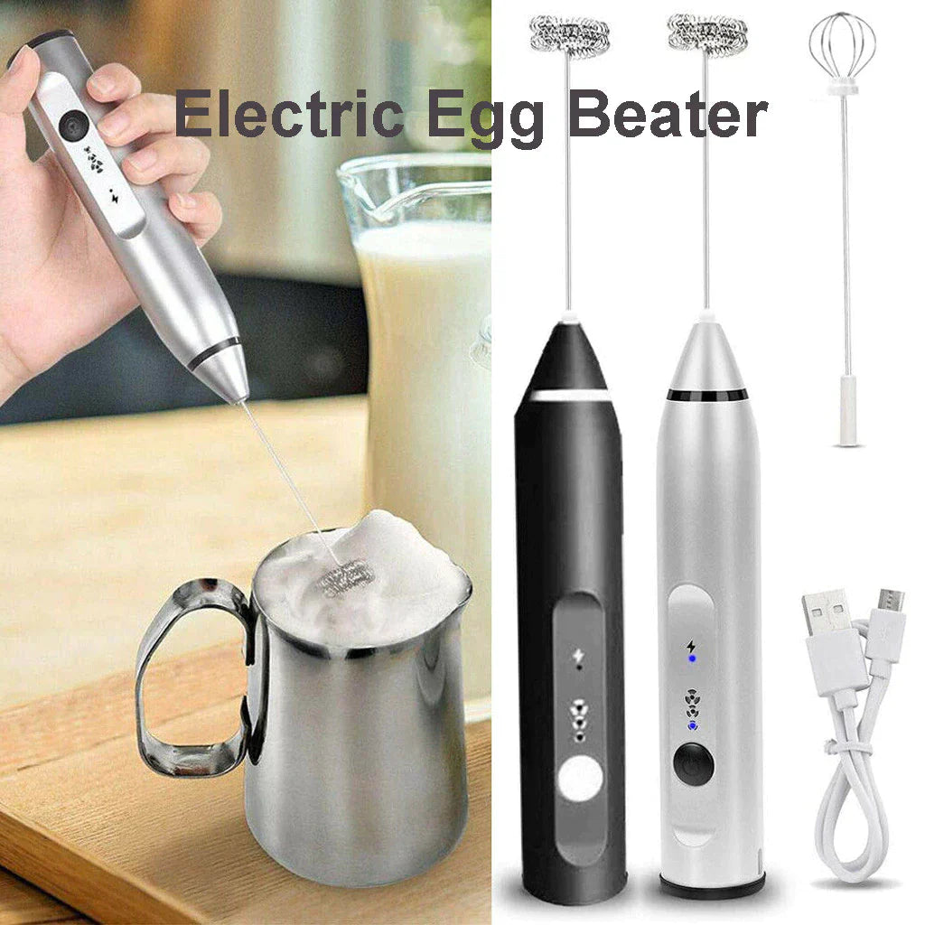 Rechargeable 2 in 1 Coffee & Egg Beater & Mixer tool