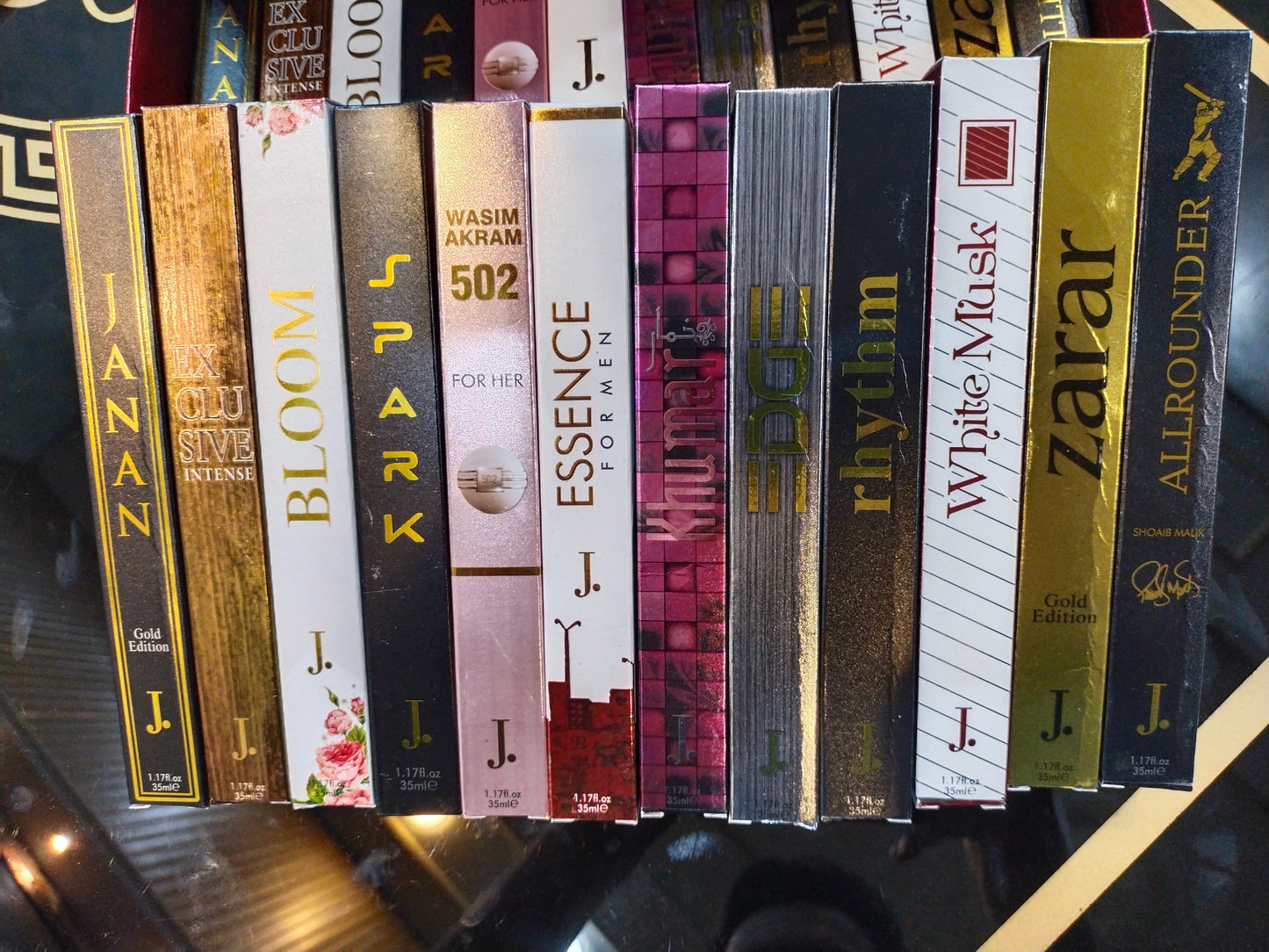 Premium J. Pack of 12 long lasting perfumes 35ML With box (Delivery Free)