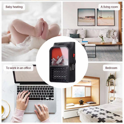 Mini Electric Heater Portable with remote