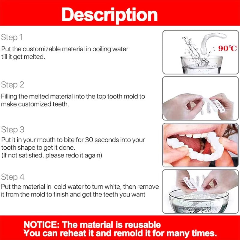 Snap on Smile Teeth Whitening veneers (Perfect Smile)