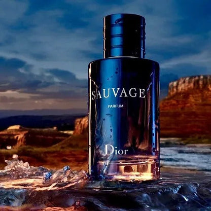 Sauvage perfume with megnetic cap (Alcohol-Free Fragrance - Fresh and Intense Notes) 100 ML