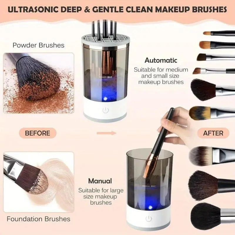3-in-1 Automatic Makeup Brush Cleaner