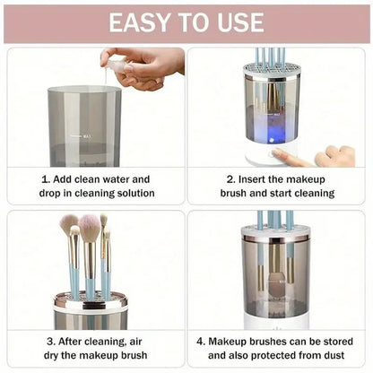 3-in-1 Automatic Makeup Brush Cleaner