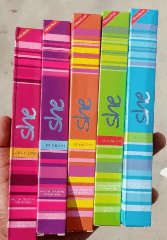 She perfumes  Long Lasting Pack of 5 - 35ML