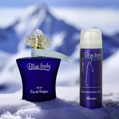 Blue Lady Perfume + Body Spray 2 in 1 Gift Box