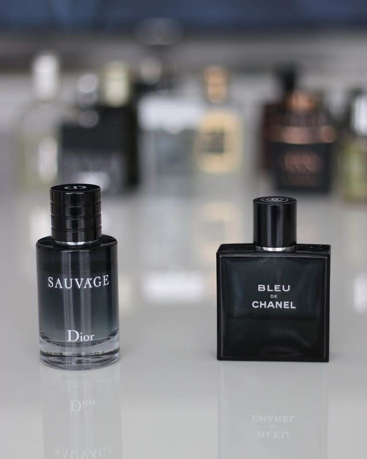 Pack of 2 Sauvage & Chanel perfume (Alcohol-Free Fragrance - Fresh and Intense Notes)