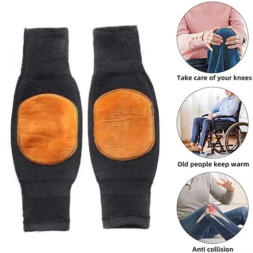 Knee Warm Thick Wool Blend Thermal Pads – Warm Relief & Support