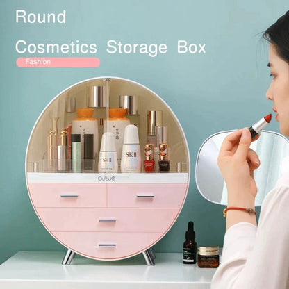 Oval Shaped Cosmetic Organizer