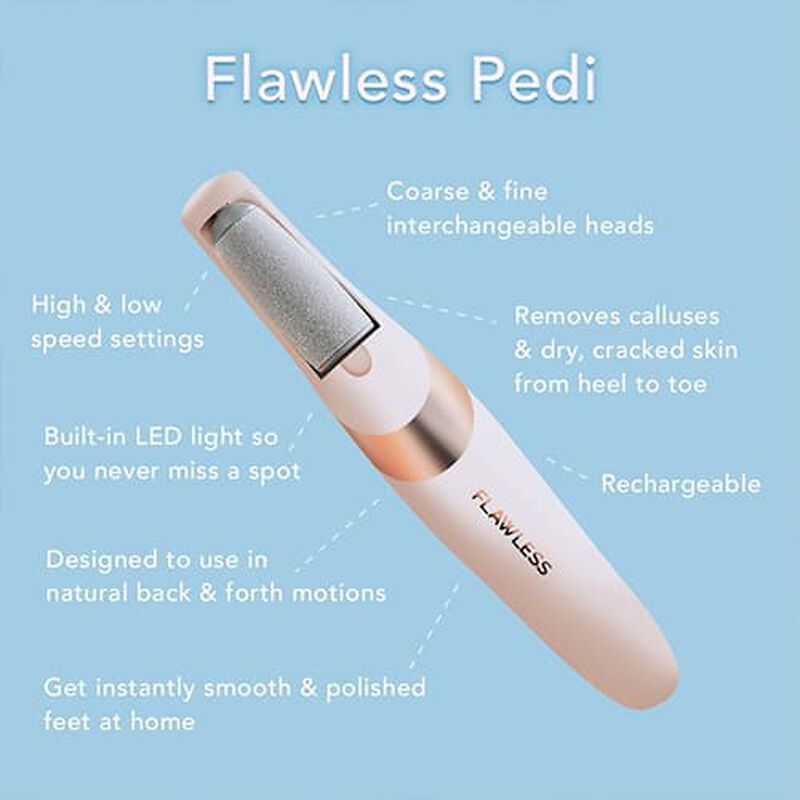 FLAWLESS Electric Pedi Callus Remover machine/Grinder/Filer