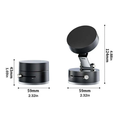 Double Sided Suction Cup Magnetic Phone Holder Lazy Multi-Functional Foldable